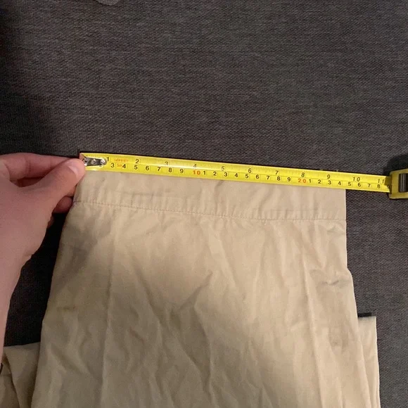 Vintage Polo Ralph Lauren elastic drawstring waist lightweight khaki chinos XL - Picture 10 of 10